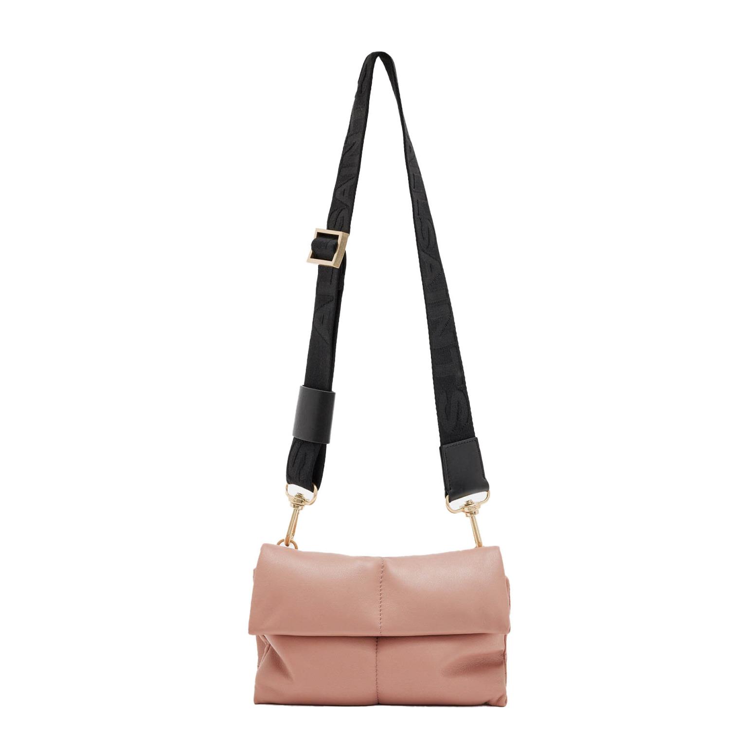 AllSaints Ezra Leather Quilted Crossbody Bag